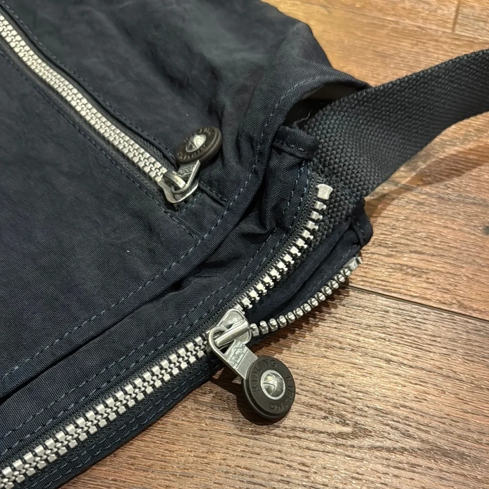 Kipling Navy Messenger Bag with Charm